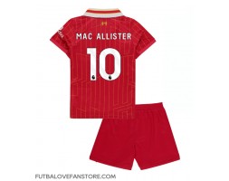 Liverpool Alexis Mac Allister #10 Domáci Detský futbalový dres 2024-25 Krátky Rukáv (+ trenírky)